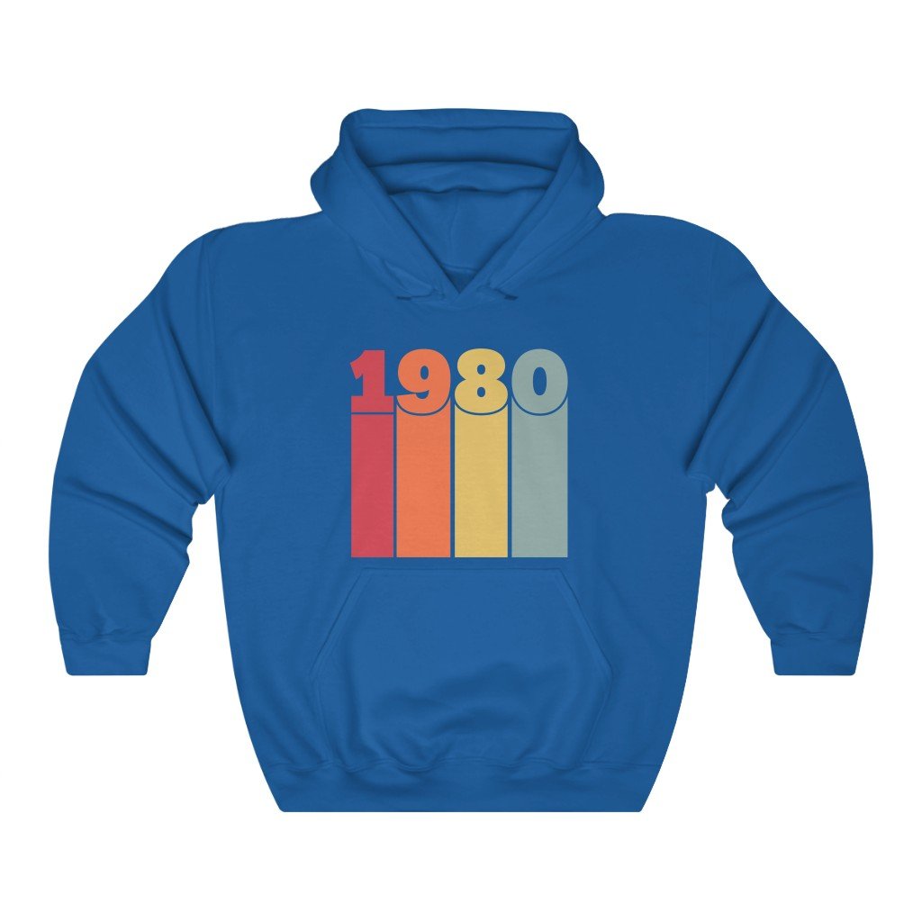 33395-2 80s Birthyear Hoodie - Image 1