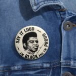 Black and Proud Vintage Style Pin - Image 4