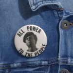 Huey P. Newton Anti Trump Pin - Image 4