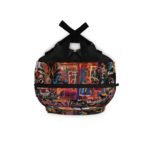 Graffiti Art Print Backpack Bookbag - Image 8
