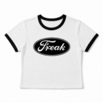 Freak Ringer Tee — Retro Script Graphic Women's T‑Shirt - Image 2