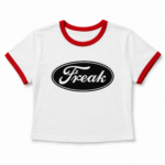 Freak Ringer Tee — Retro Script Graphic Women's T‑Shirt - Image 4
