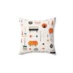 Mid-Century Modern Throw Pillow