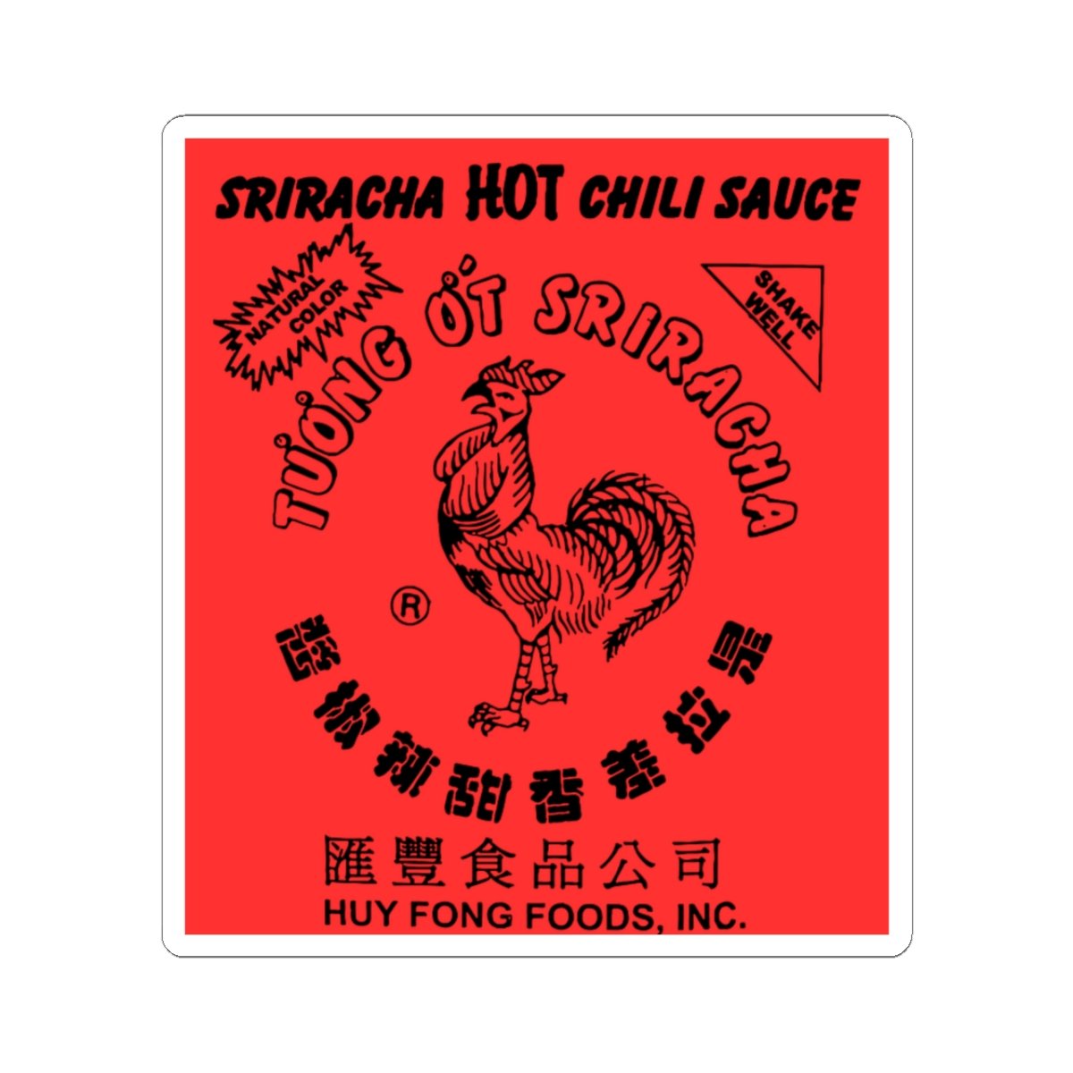 248160384052665993_1200 Sriracha Graphic Sticker - Image 1