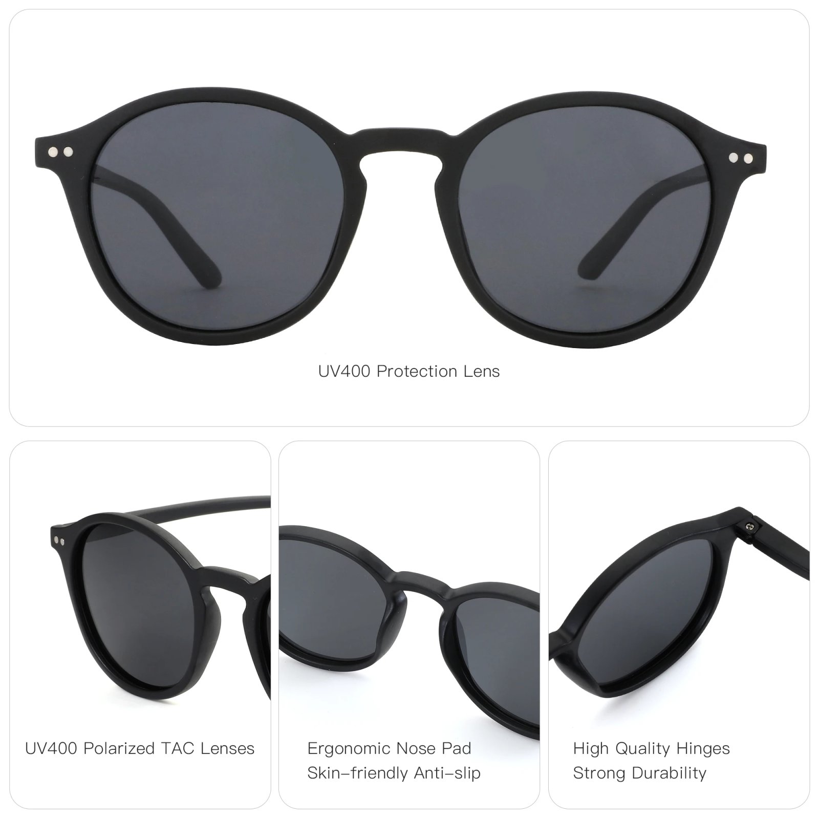 ZENOTTIC Vintage Polarized Sunglasses Men Classical Retro Brand Designer Round Outdoor Driving UV400 Shades Sun Glasses Woman ZENOTTIC Vintage Polarized Sunglasses Men Classical Retro Brand Designer Round Outdoor Driving UV400 Shades Sun Glasses Woman