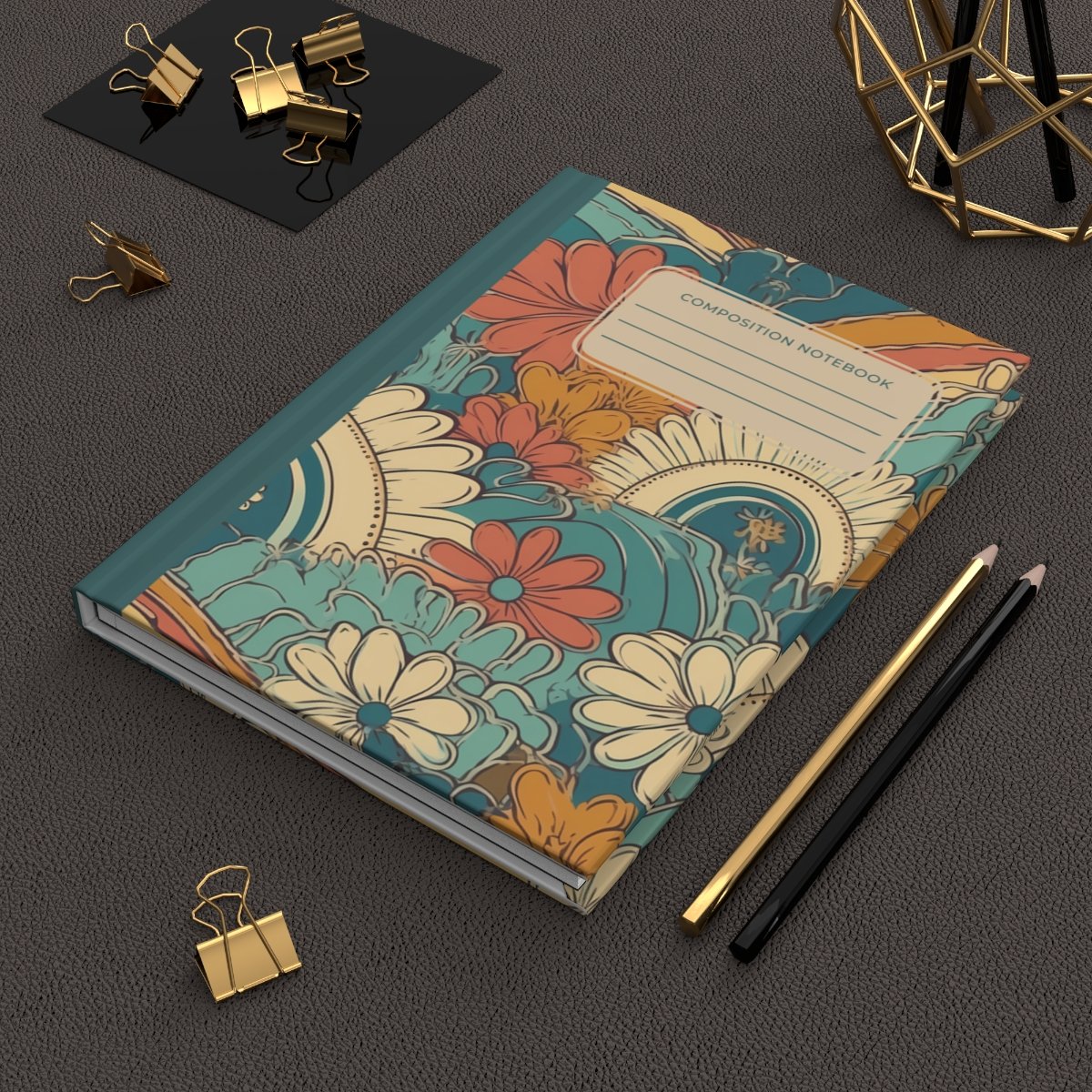 65223 Retro Hardcover Journal - Image 1