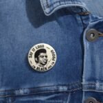 Black and Proud Vintage Style Pin - Image 2