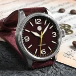 San Martin 38.5mm Retro Mens Pilot Watch - Image 4